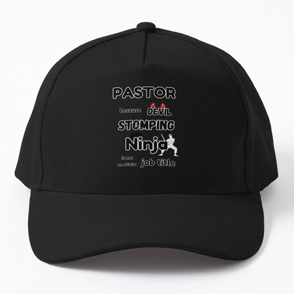 Pastor Ninja Baseball Hat, Ordination Anniversary Retirement Birthday Christmas Appreciation Cap