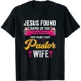 thumbnail image 1 of Pastor Wife Appreciation Gift Proud Christian Church Jesus Womens T-Shirt Black, 1 of 5