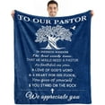 thumbnail image 1 of Pastor's Wife Appreciation Gifts Blanket,Appreciation Day Birthday Christmas Thank You Gifts for Pastor's Wife,Pastor's Wife Christian Religious Gifts,Pastor's Wife First Lady Throw Blanket 60"x50", 1 of 6