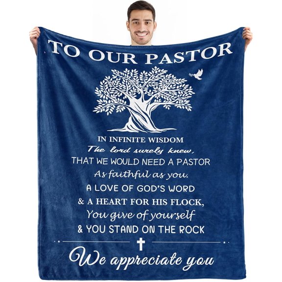 Pastor's Wife Appreciation Gifts Blanket,Appreciation Day Birthday Christmas Thank You Gifts for Pastor's Wife,Pastor's Wife Christian Religious Gifts,Pastor's Wife First Lady Throw Blanket 60"x50"