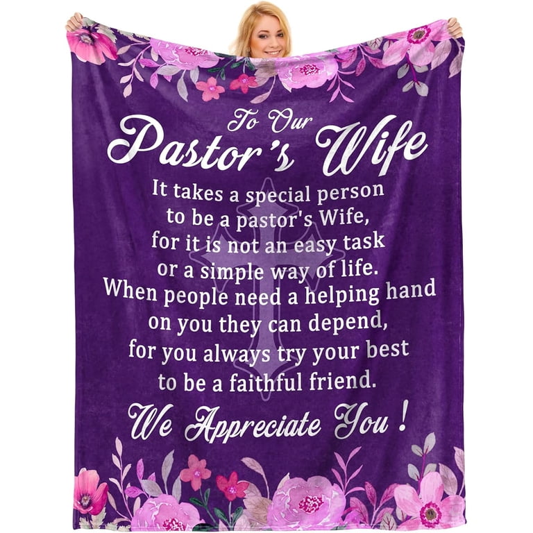 Pastor's Wife Appreciation Gifts, Gifts for Pastors Wife Throw