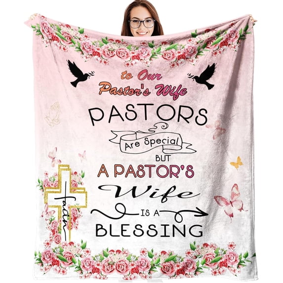 Pastor's Wife Appreciation Gifts - Pastor Appreciation Day Gifts, Thank You Gifts for Pastor's Wife Unique Christian Gifts for Women, for Pastor's Wife Blanket 50 * 60 in