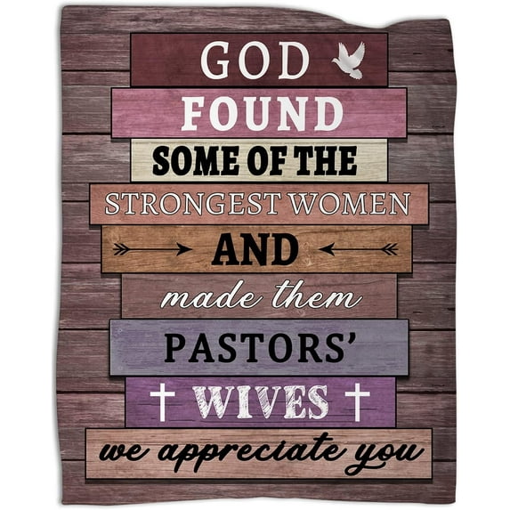 Pastor''s Wife Appreciation Gifts Religious Gifts for Pastors Wife Throw Blankets for Couch Sofa Bed Warm Gifts 50 * 60 in