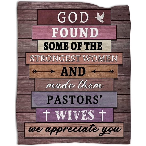 Pastor''s Wife Appreciation Gifts Religious Gifts for Pastors Wife Throw Blankets for Couch Sofa Bed Warm Gifts 60 * 80 in
