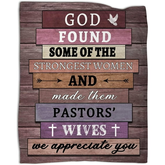Pastor''s Wife Appreciation Gifts Religious Gifts for Pastors Wife Throw Blankets for Couch Sofa Bed Warm Gifts 60"x80" in