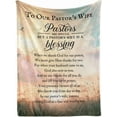 thumbnail image 1 of Pastor's Wife Appreciation Gifts, Throw Blanket, Thank You Presents for Appreciation Day, Birthday - 50" x 65", Gifts for First Lady, 1 of 6