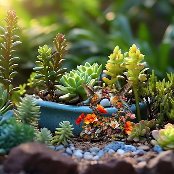 Pastoral Animals Garden Stakes Acrylic Yard Art for Flower Beds Pathway Decor Farmhouse Outdoor Lawn Ornament Set(B)