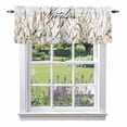 thumbnail image 1 of Pastoral Botanical Kitchen Curtain Valances for Windows Farmhouse Short Curtains, Vintage Fall Wheat Autumn Botanical Rod Pocket Valance Curtain for Bedroom Cafe Living Room 60"x18", 1 of 8