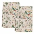 thumbnail image 1 of Pastoral Botanical Kitchen Towels Set of 2, Vintage Mushroom Spring Summer Flowers Soft Microfiber Dish Towels, Absorbent Washable Dishcloths for Kitchen Cleaning, Drying Dishes, 18x28 Inches, 1 of 9