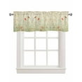 thumbnail image 1 of Pastoral Botanical Kitchen Valances for Windows Farmhouse Linen Window Valance Curtain for Living Room Window Treatment Summer Birds Spring Floral Rustic Valance Rod Pocket Topper Drape, 60 x 18 Inch, 1 of 6