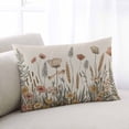 thumbnail image 1 of Pastoral Botanical Queen Size Pillow Cover, Pillowcase Protectors with Zipper, Breathable Decorative Throw Pillow Case Cover, Farmhouse Floral Rustic Pillow Shams for Couch Sofa 20x30Inch, 1 of 8