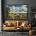 thumbnail image 1 of Pastoral Country Landscape Print, Nature Wall Art, Rustic Decor, Peaceful Scenery for Living Room, Ready to Hang Gift Poster Decor, Size 24x36 UNFFRAMED F03.1.8l2688, 1 of 3