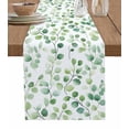 thumbnail image 1 of Pastoral Eucalyptus Table Runner 48 Inches, Elegant Leaves Watercolor Art Bed Runner Dresser Scarves Tabletop for Indoor Outdoor Parties/Ceremony/Banquet, 13" x 48", 1 of 8