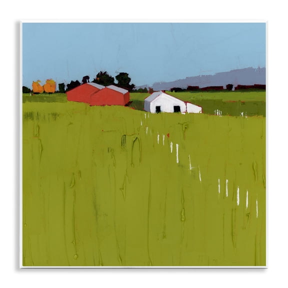 Pastoral Fence Line Wall Plaque Art, design by Ruth LaGue