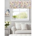 thumbnail image 1 of Pastoral Flower Leaf Plant Valances for Windows,Kitchen Valance Rod Pocket Short Curtain,Wildflower Retro Linen Valance Curtain Window Valances for Bedroom Living Room 60"x18", 1 of 9