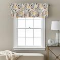 thumbnail image 1 of Pastoral Flower Window Valance for Kitchen, Yellow Flower Leaves Vintage Linen Rod Pocket Short Curtain for Small Windows, Light Filtering Decorative Valance, 42 x 18 Inch, 1 Panel, 1 of 9