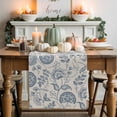 thumbnail image 1 of Pastoral Flowers Cotton Linen Table Runner, Washable Table Runners for Kitchen, Dining Room, Holiday, Home Party Table Decor, 13x48 Inches, 1 of 9