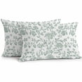 thumbnail image 1 of Pastoral Flowers Outdoor Pillow Covers Pack of 2 Fruit Green Flower Farmhouse Plant Waterproof Throw Pillow Covers Decorative Cushion Cases for Patio Garden Tent Balcony Couch 20x12 inch, 1 of 8