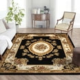 thumbnail image 1 of Pastoral Medallion Black French European Formal Traditional 8x11 8x10 (7'10" x 10'6") Area Rug, 1 of 6