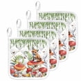 thumbnail image 1 of Pastoral Mushroom Fox Pot Holders for Kitchen Heatproof Potholder, 4 Pack Watercolor Eucalyptus Botanical Hot Pads Multipurpose Oven Pads Cloth Potholders Trivet for Cooking and Baking, 1 of 8