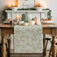 thumbnail image 1 of Pastoral Pink Flower Table Runner, Autumn Thanksgiving Kitchen Dining Table Decoration for Home Party Decor 13x36 Inches, 1 of 9