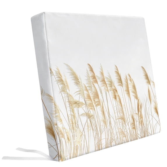 Dwight Reed Pastoral Reed Pampas Grass Plant Outdoor Seat Cushion Covers Set of 2 ...