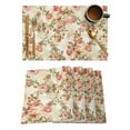 thumbnail image 1 of Pastoral Retro Rose Placemats Set of 4 Vintage Red Flowers Gradient Texture Heat Insulation Washable Place Mats, Rustic Non-Slip Table Mats for Dining Table Party Kitchen Decor,13x19 Inch, 1 of 4