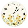 thumbnail image 1 of Pastoral Spring Bee Daisy Gnome Clocks Wall Home Decor Modern Kitchen Room Bedroom Living Room Decor Wall Clock, 1 of 5