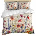 thumbnail image 1 of Pastoral Spring Floral Bedding 3 Piece Duvet Cover Set Full Size, Rustic Summer Flower Botanical Soft Microfiber Comforter Cover with Zipper Closure & Pillowcases, Wrinkle & FadeResistant Quilt Cover, 1 of 9