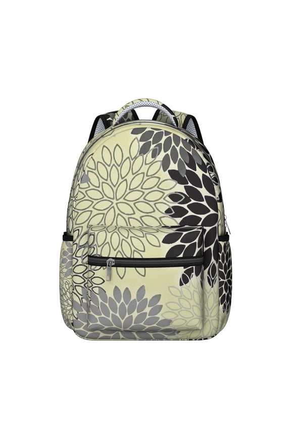 Pastoral Style Adjustable Strap Backpack for Student, Scratch-Resistant Oxford Cloth, Comfortable and Breathable Padding, Artistic Nordic Design School Bag for Student and Student