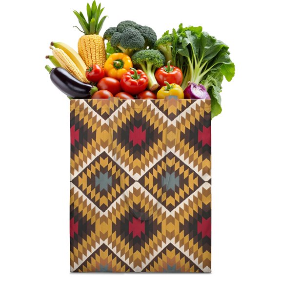 Pastoral Style Canvas Tote Bag – Aesthetic Floral Reusable Shopping Handbag