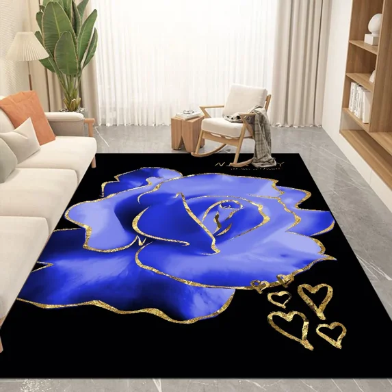 Pastoral Style Carpets for Living Room Home ration Bedroom Rugs Non-slip Large Size Luxury Rug Custo