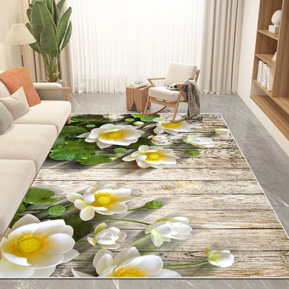 Pastoral Style Carpets for Living Room Home ration Bedroom Rugs Non-slip Large Size Luxury Rug Custo