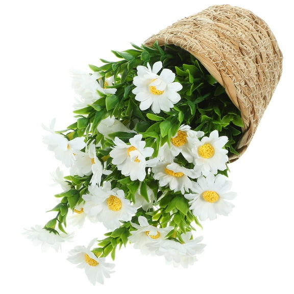 Pastoral Style Flower Box Plant Tree Lily Artificial Flowers Outdoor Plants White