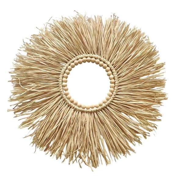 Pastoral Style Handmade Straw Wall Decorations for Home and Living Room