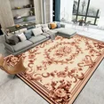 thumbnail image 1 of Pastoral Style Luxury Living Room Carpets 3D Flower Home ration Bedroom Rug Non Slip Large Area Rug, 1 of 5
