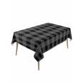 thumbnail image 1 of Pastoral Style Table Cloth 54x108 Inch Rectangle, Black Grey Lattice Waterproof Tablecloth Washable Table Cover for Party Picnic Dinner Decor, 1 of 9