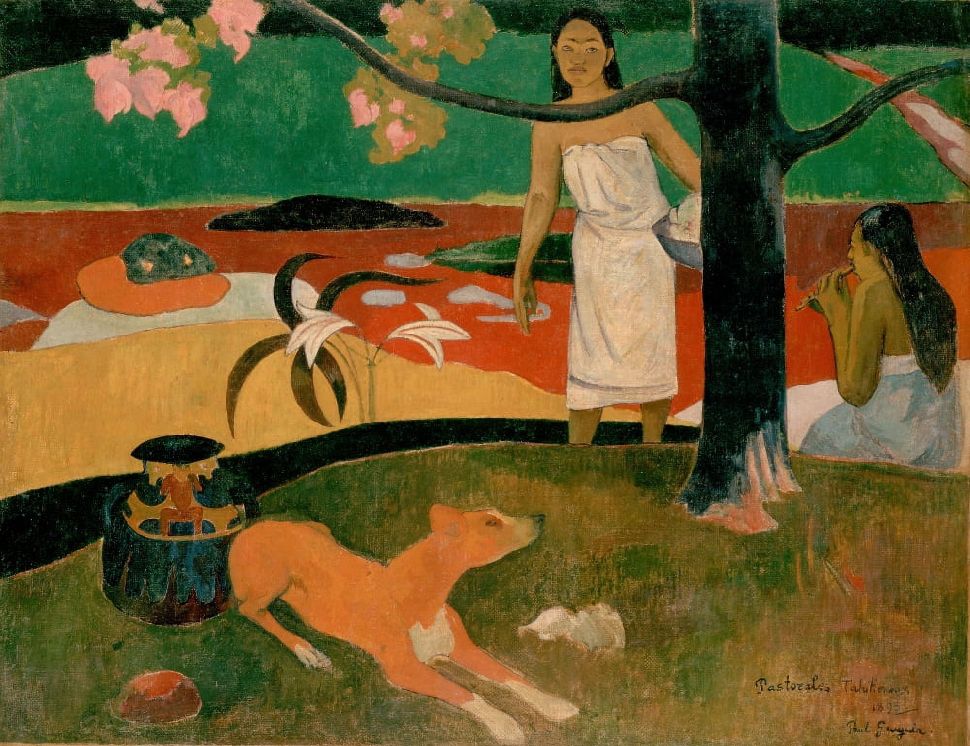 Pastorales Tahitiennes 1892 Canvas Art - P Gauguin (24 x 36)