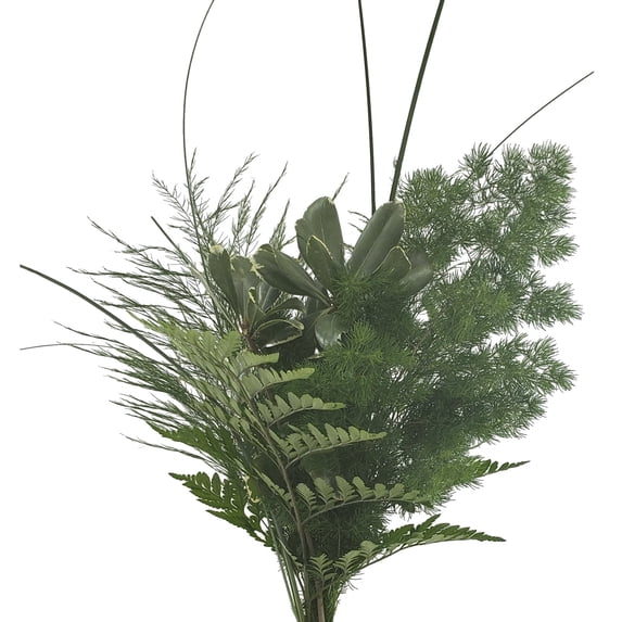 Pastorial Greens Bouquet 15 Pack of Farm Direct Fresh Cut Flower Bouquets of Mixed Greenery by Bloomingmore