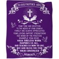 thumbnail image 1 of Pastors Wife Appreciation Gift Throw Blanket, A Great Appreciation Gift Idea for Pastors Wives, to Our Pastor''s Wife Blanket Gifts 60 * 80in, 1 of 6