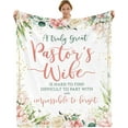 thumbnail image 1 of Pastors Wife Gifts, Pastor Wife Appreciation Gifts, Christmas Birthday Gifts for Pastors Wife, Pastor Appreciation Gifts for Women Throw Blanket (50"X60"), 1 of 6