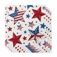thumbnail image 1 of Pastriotic USA Flag Cloth Napkins, 4th of July Ameircan Red Blue Striped Washable and Reusable Dinner Napkins Set of 4, Table Napkin for Kitchen Party Birthday Wedding Hotel Housewarming 20"x20", 1 of 9