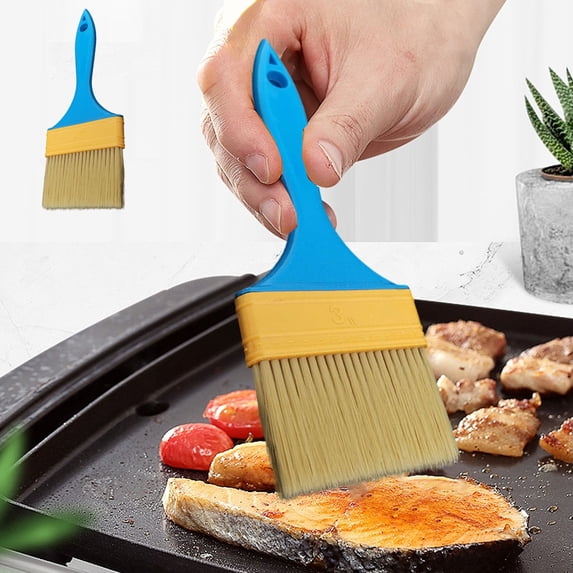 Pastry Basting Brush Natural Bristle - Food Grade Wooden Handle, Heat Resistant 660°F, Non-Shedding & Durable Kitchen Utensils for Cooking, Baking, Butter, BBQ, Oil Sauce & Egg Wash (M, 1 Pack)