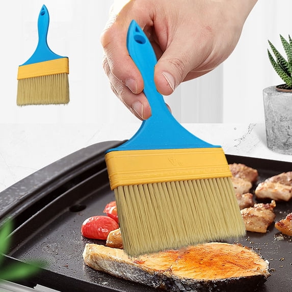 Pastry Basting Brush Natural Bristle - Food Grade Wooden Handle, Heat Resistant 660°F, Non-Shedding & Durable Kitchen Utensils for Cooking, Baking, Butter, BBQ, Oil Sauce & Egg Wash (L, 1 Pack)