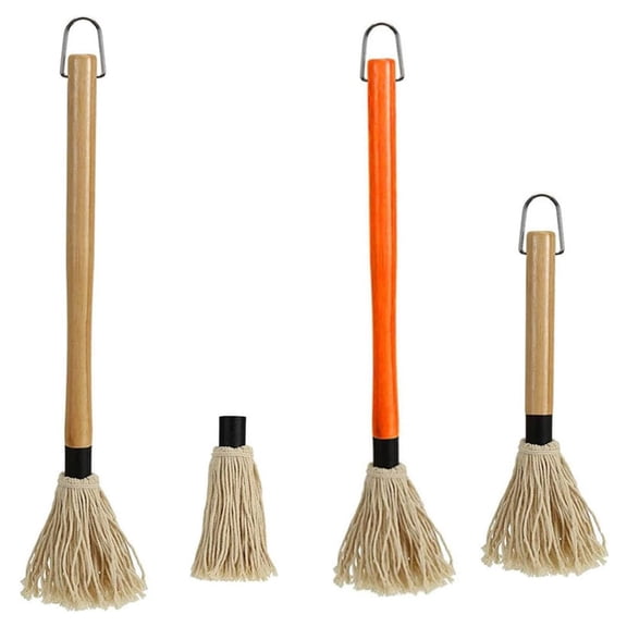 Pastry Brushes BBQ Basting Mops Cooking Brush Nonstick Oil Brush with Wood Handle Suitable for Baking and Grilling Use