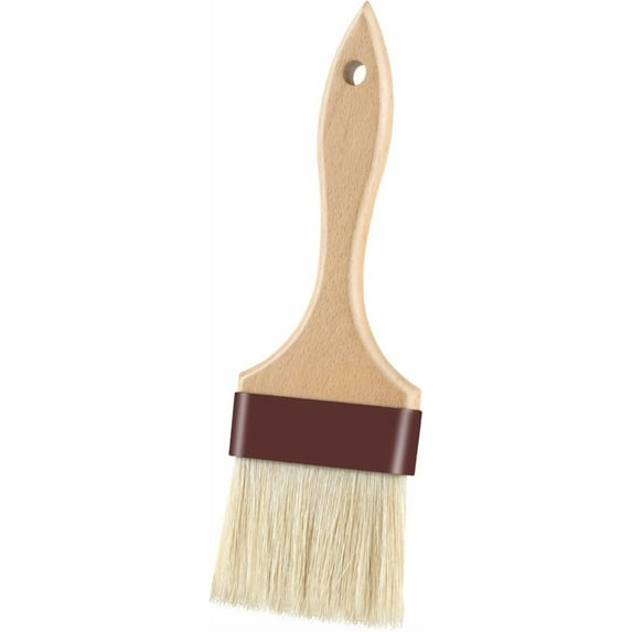 Pastry Brushes for Baking Basting Brush with Boar Bristles and Beech Hardwood Handles Culinary Oil Brush for Barbecue Butter Grill BBQ Sauce Baster Marinade Kitchen Food Cooking Brushes (3 inch)