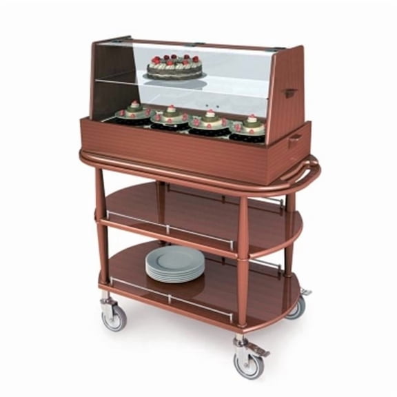 Pastry Cart with Dome Display - Spice