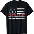 thumbnail image 1 of Pastry Chef USA Flag Profession Retro Job Title T-Shirt, 1 of 4