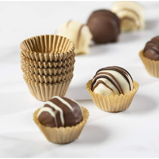 Pastry Chef's Boutique Kraft Beige Chocolate Paper Candy Cups No.4 - 1 ...