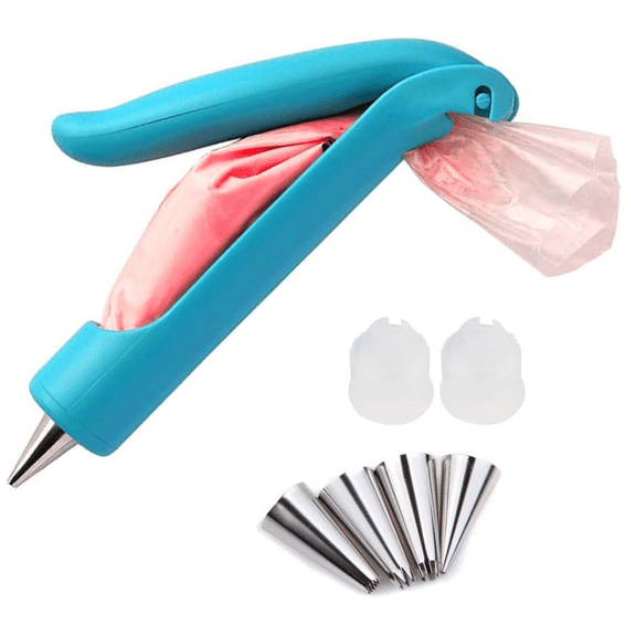 Pastry DIY Cake Decoration Pen Ice Pipe Tip Nozzle Bag Sugar Craft Soft Candy Cake Decoration Kit